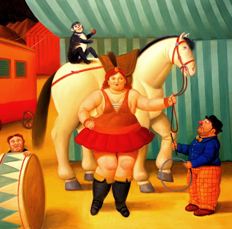 Troupe de cirque Fernando Botero Peintures à l'huile
